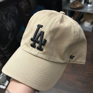 Tan LA Baseball Cap